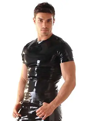 Honour Male Latex T-Shirt In Black Green Or Blue • £79.99