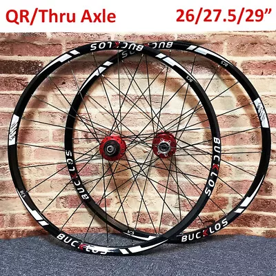 Mountain Bike Wheels 26/27.5/29 Inch QR & Thru Axle Disc Carbon Hub Clincher Rim • $249.69