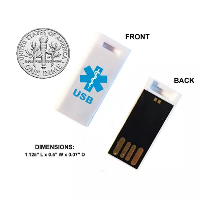 2 GB Medical Alert USB - Fits Elite Messenger USB INFORMER Or Responder • $29.95