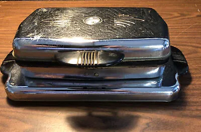 Vintage Son-Chief Series 9132R Chrome Waffle Iron With Cord! • $9.95