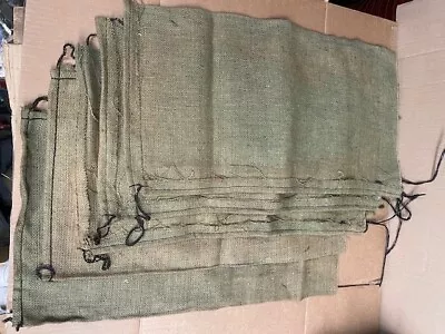 VIETNAM Era US ARMY GREEN OD.  BURLAP  SANDBAG • $10