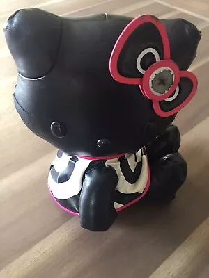 Mac Cosmetics Hello Kitty Black Faux Leather Plush Doll Limited Edition 2008 • $34