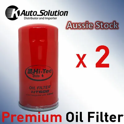 2x OIL FILTER Interchangable Z600 /WZ554 Fits ISUZU D-Max 3.0D MU-X 3.0TD 4x4 • $34.99