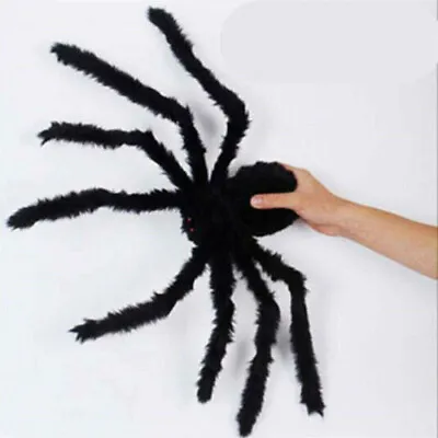 Halloween Big Spider Decoration Haunted House Prop Indoor Outdoor Black Giants • £2.72