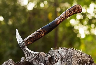 Hand Forged Vintage - Bearded Spike Tomahawk Camping Axe - Throwing Hatchet Axe • $99