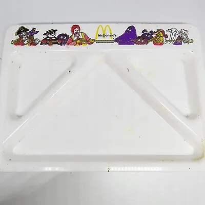 Vintage 1987  McDonalds Plastic White Devided Food Tray • $9.99