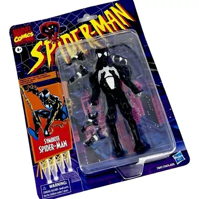 Marvel Legends Spider-Man Symbiote Spider-Man 6 Figure Black Suit On Retro Card • $37.99