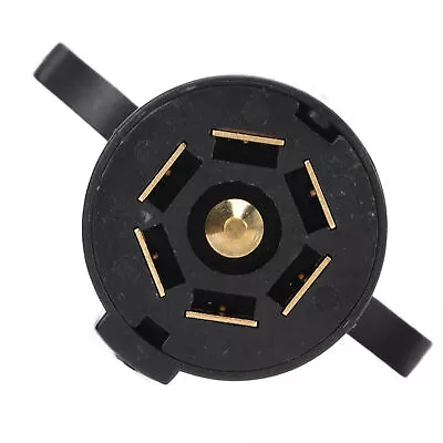 7 Pin Round Trailer Connector Male Female Wiring Adapter Plug 7 Way Plug Splice • $15.19