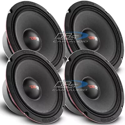 4x DS18 PRO-X8.4M 8  Midrange Car Speakers 550W 4 Ohm Pro Midbass Loudspeakers • $200.69