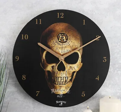 £13.50 • Buy Pagan/Wiccam Alchemy Omega Skull Clock 