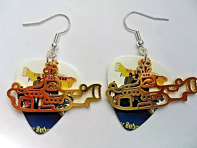 Stunning Beatles YELLOW SUBMARINE Guitar Pick Necklace / Earrings /  Choice Of 4 • £3.49