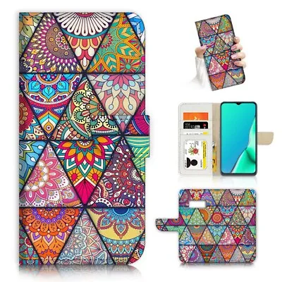 ( For Samsung S7 ) Wallet Flip Case Cover PB24153 Abstract Mandala • $12.99
