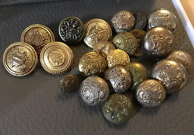 Vintage Mix Of Gold Military Buttons • £1.50