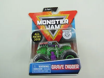 Grave Digger Monster Jam Truck True Metal 1:64 Spin Master Figure Poster NIP • $26.99