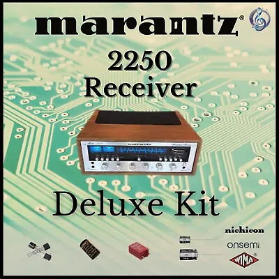 Marantz 2250 Deluxe Kit-Wima Nichicon On-semi Relay Restoration Recap Upgrade • $75.56