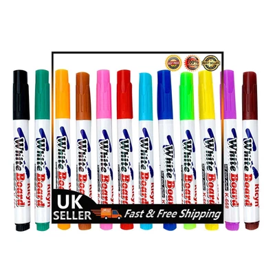 £6.09 • Buy Magical Water Painting Pen Erasable Drawing Whiteboard Floating Pen (4pcs)