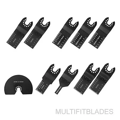 10pc Blade Set For Old Style PORTER CABLE FATMAX & BOLT-ON Oscillating Tools • $84.22