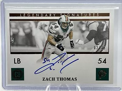 2021 Encased #LS-ZT Zach Thomas Legendary Signatures On Card Auto 02/35 Dolphins • $62.99