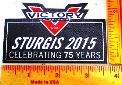 2015 Sturgis Patch Victory Motorcycle 75th Rally Souvenir Biker Vest Collectible • $3.95