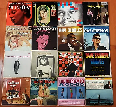$56 • Buy Vintage Vinyl Records Mostly 1950s 1960s 1970s From Personal Collection. Cleaned