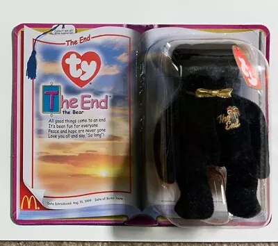 The End The Bear McDonalds TY Teenie Beanie Baby 1999 Retired The End Bear • $2.49