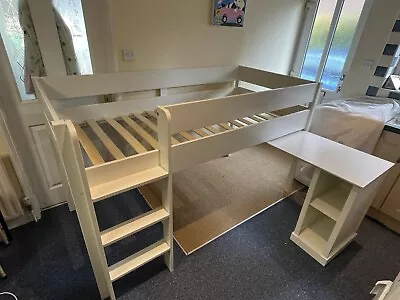 Next Heart & Stars Cabin Station /Mid-sleeper Bunk Bed & Desk White Instructions • £60