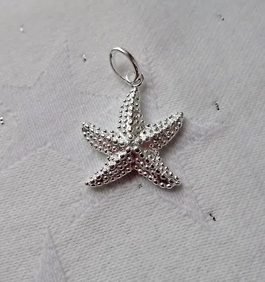 Starfish Star Fish Sealife Charm 925 Sterling Silver • £10.50