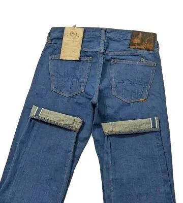 £250 • Buy BNWT PRPS NOIR Japanese Selvedge Denim Mens Jeans Tapered Fit W32 L30 RRP £600