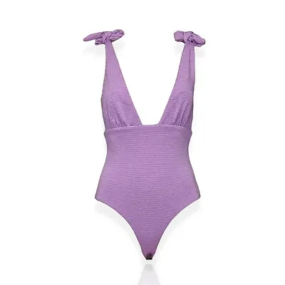 MARA HOFFMAN Daphne One Piece Swimsuit - Lavender XS • $89.99