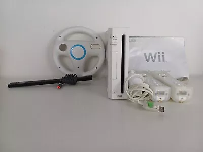 Nintendo Wii Console Bundle 2 Controllers 1 Nunchuck • $90