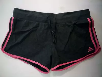 $17.50 • Buy Adidas, Women's Dark Grey, 100% Cotton Shorts; Size XL, With Drawstring.