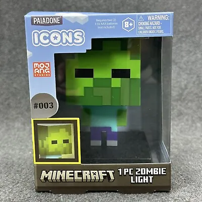 Minecraft Zombie Night Light Lamp 3D Character Figure Icons Paladone #003 New • $14.24