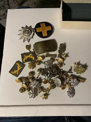 Vintage US Military Insignia Pins Lot • $15