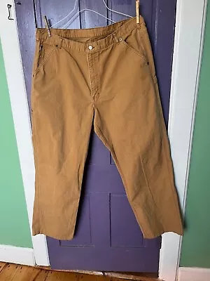 Ex L.L.Bean Heavy Mens Carpenter Work  Pants 40x 34 • $32