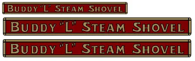 Buddy-l  Steam Shovel Decal Set • $6