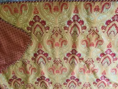 Vintage Golden Textured Traditional Moroccan Style Comforter Reversible KING Sz • $59.99