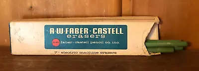 Vintage No 75 Velvety Soft Green Pencil Eraser Faber Castell 7  Electric Erasers • $5
