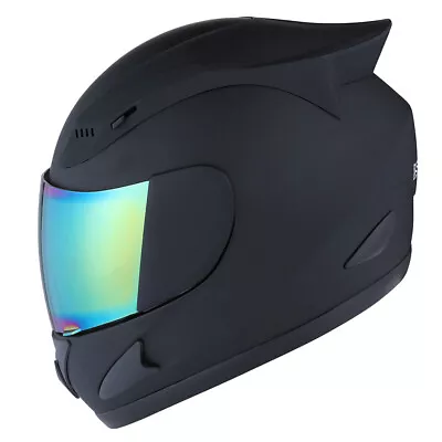 1storm Motorcycle Bike Full Face Helmet Mechanic Skull Black Blue Green Pink Red • $59.95