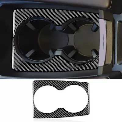 Black Center Water Cup Holder Panel Cover Carbon Fiber Sticker For Mazda 6 16-17 • $12.99