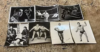 (7) Vintage Wrestling Publicity Photographs Killer Kowalski Cowboy Bob Ellis + • $49