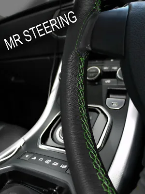 For 84-96 Chevrolet Corvette C4 Leather Steering Wheel Cover Green Double Stitch • $54.31