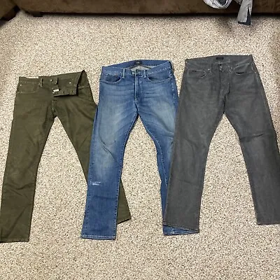 Ralph Lauren  Varick Jeans Slim Straight 30x30 Lot Of 3 Pairs AMAZING Condition • $120
