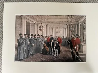 Queen Victoria Meeting Wounded Foot Guards From The Crimean War. Mounted Print. • $18.67