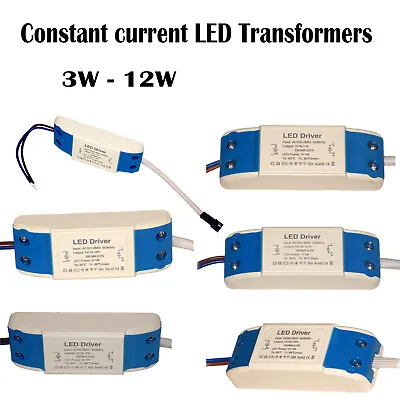 LED Driver Constant Current Power Supply Transformer DC 3W/5W/7W/9W/12W For LED • £3.89