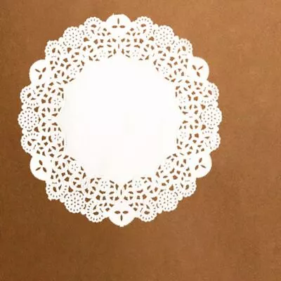 Party Wedding Gift Paper Lace Packing White Round Lace Coaster Doilies Placemat • $16.31