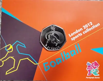 50p Coin Olympic Goalball Carded Royal Mint Bu  • £3.77