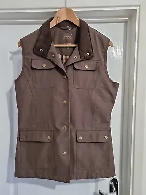 Ladies Jack Murphy Size 14 Equestrian Brown Mix Gilet NWOT • £29.99