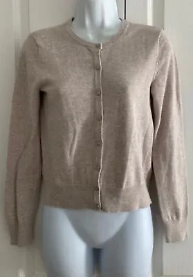 H&M 100% Cotton Cardigan Pale Pinky/beige - Blush Sz L • $10