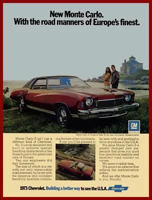 1973 Chevrolet Monte Carlo New Metal Sign: Model S  In Gloucester Massachusetts • $19.88