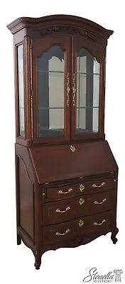 62375EC: CENTURY French Style Cherry Secretary Desk Bookcase • $1695